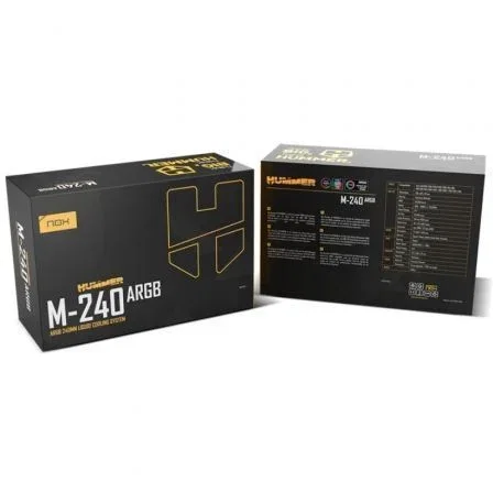 Nox Refrigeración Líquida Hummer M-240 ARGB Negro NXHUMMERM240ARGB Nox Refrigeración Líquida Hummer M-240 ARGB Negro NXHUMMERM240ARGB